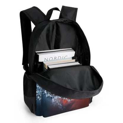 Cool Rugby Backpack, Durable Polyester Daypack with Laptop Compartment, Reinforced Bottom, Adjustable Shoulder Straps And Multi Pockets for Travel And Daily Use - color: Cool Rugby