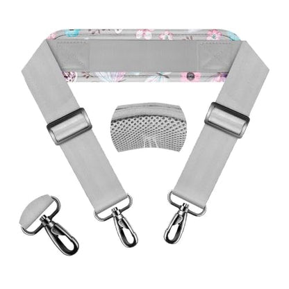 ZINZ 74" Shoulder Strap with Fixed Pad and Dual Balanced Buckles，Butterfly - color: Butterfly