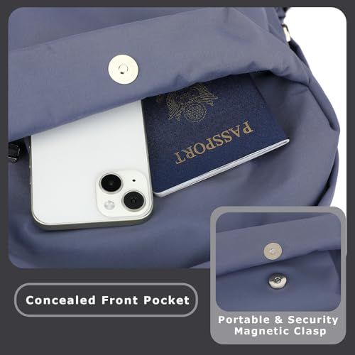 YGR Laptop Backpack for Women and Men, Waterproof Lightweight Travel Daily Rucksack Casual 15.6 inches Computer Bags for College, Blue - color: Blue