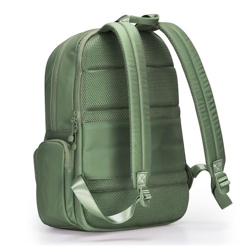 Traveler's Choice Iria 20L Backpack for Women, Water Resistant Travel Bag Daypack, Work, College, Business, Commuter, Green, Carry-on Laptop Backpack - color: Green