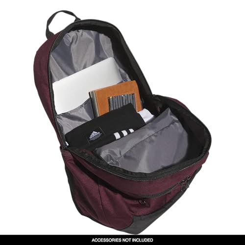 adidas Striker 3 Team Sports Backpack – Daypack for Sports Gym Travel, 36L, Maroon, OSFA - color: Maroon