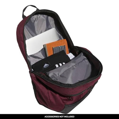 adidas Striker 3 Team Sports Backpack – Daypack for Sports Gym Travel, 36L, Maroon, OSFA - color: Maroon