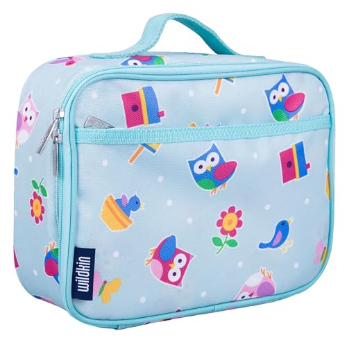 Wildkin Kids Insulated Lunch Box, Keeps Food Hot or Cold, BPA-Free with Mesh Pockets & Easy-Clean Lining – Ideal for School, Travel & Daycare – Birdie - color: Birdie, size: 9.75 x 7 x 3.25 inches
