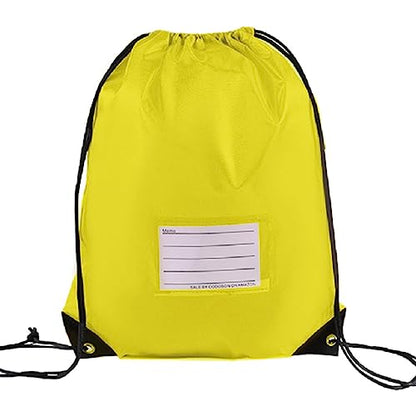 CODOBON 16 Pack Drawstring Bags,Bulk Draw String Backpack, DIY Gym Sports Cinch Bag Sackpack for Women Men, Yellow - color: Yellow