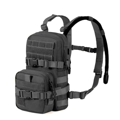 Universal Adjustable Shoulder Straps Mini Hydration Pack Backpack Carrier, Lite Tactical Backpack Replacement Straps with Sternum Strap (Black) - color: Black-shoulder Straps