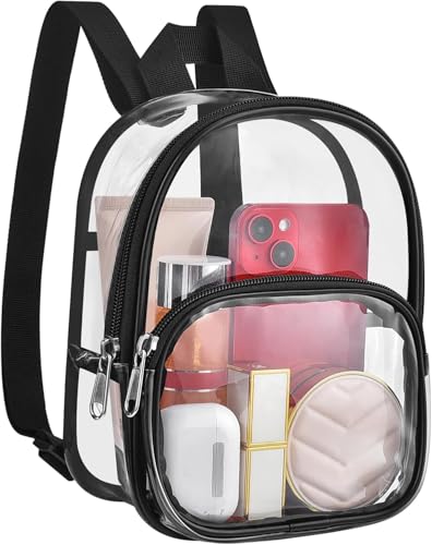 Clear Mini Backpack Stadium Approved - Clear Backpack for Stadium Events