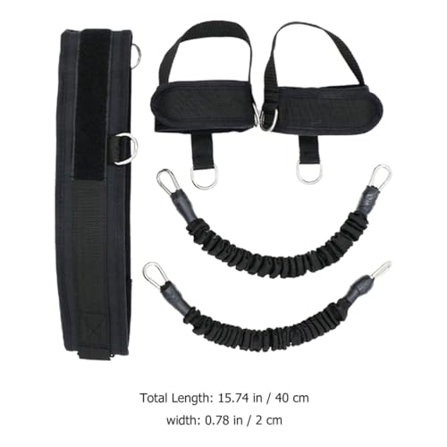 ORFOFE Professional Resistance Bands Ankle Straps Set Reusable Fitness Tube Bands for Leg Strength Training and Vertical Jump Exercise for Home Workout
