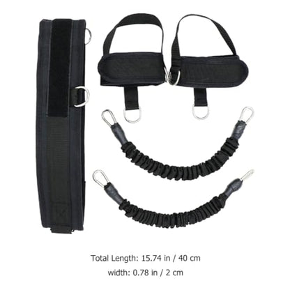 ORFOFE Professional Resistance Bands Ankle Straps Set Reusable Fitness Tube Bands for Leg Strength Training and Vertical Jump Exercise for Home Workout