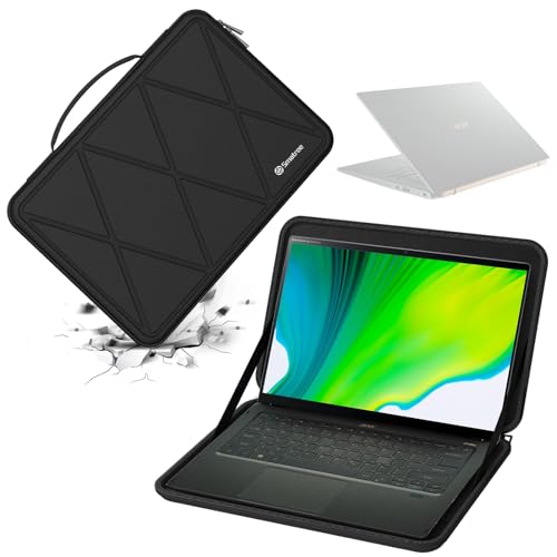 Smatree Hard EVA Protective Sleeve Case Compatible for 14 inch Acer Swift 5 Laptop-SF514-56T-797T, for Acer Swift 14 Laptop-SF14-71T-74RF, for 14 inch LG gram 2 in 1 Notebook Bag (X8038) - color: X Series-Black, size: For 14 inch Acer Swift 5 SF514/14 SF1