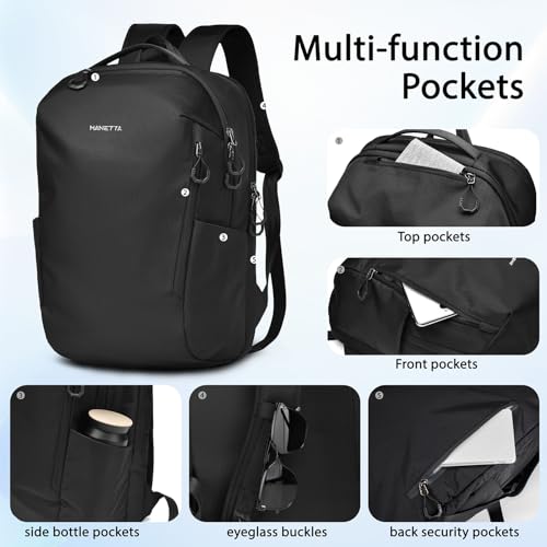 Laptop Backpack Minimalist Backpack,Abrasion & Water Resistant Daypack,Triple Padded Back,25L Lightweight Capacity Bag for Work Leisure Daily Use