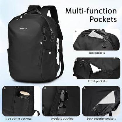 Laptop Backpack Minimalist Backpack,Abrasion & Water Resistant Daypack,Triple Padded Back,25L Lightweight Capacity Bag for Work Leisure Daily Use