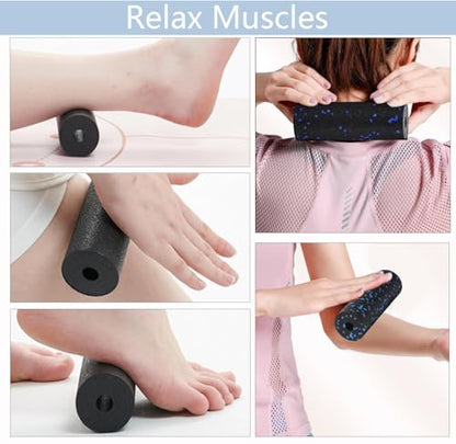 Extra Mini Foam Roller - High Density Massage Roller, Extra Small Yoga Roller for Physical Therapy, Myofascial Release, Deep Tissue & Muscle Recovery of Arms and Legs - color: Blue