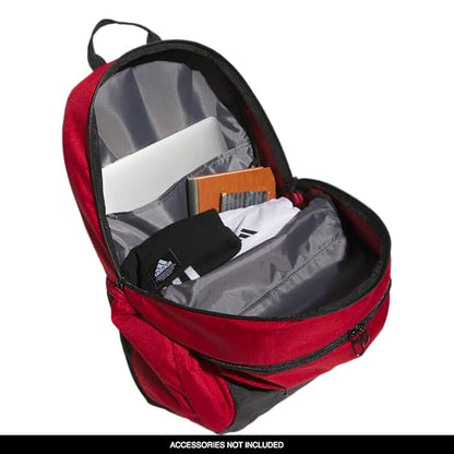 adidas Striker 3 Team Sports Backpack – Daypack for Sports Gym Travel, 36L, Power Red, OSFA - color: Power Red