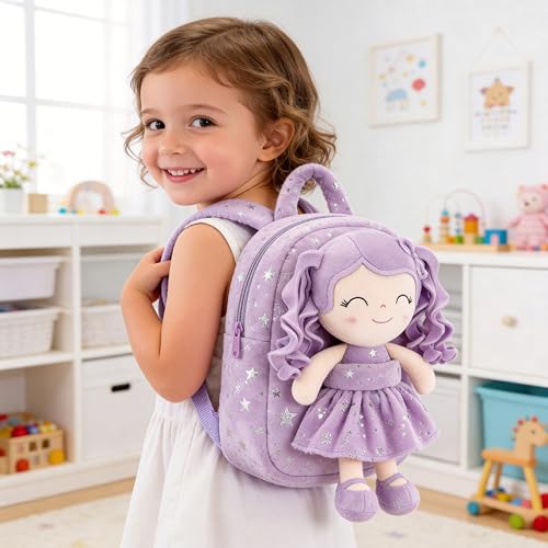 Gloveleya Kids Backpack - Purple 9 Inches - color: A0045purple, size: 9 inches