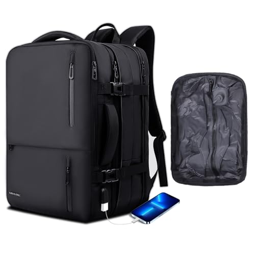 TPAID Vacuum Backpack 25L-40L with Built-in Pump, Fits 17" Laptop - size: 17 IN
