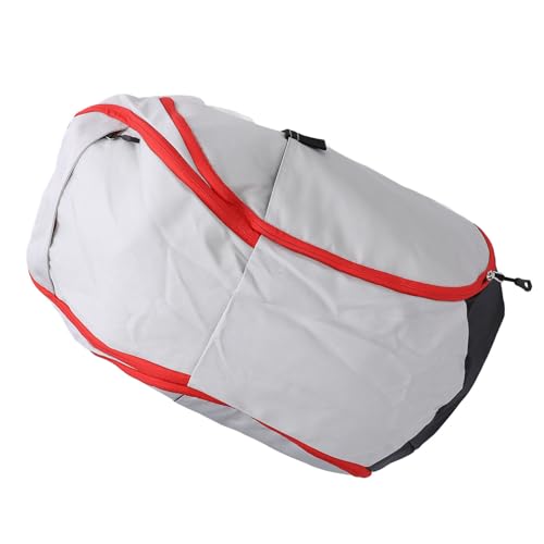 Basketball Backpack, Large Capacity Backpack with Laptop Compartment Dry Segregation Lightweight Sports Backpack for Exercise Ball Compartment - color: Grey White