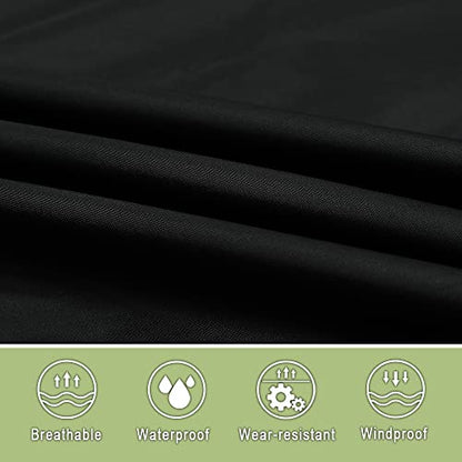 Fashion Hooded Rain Poncho Waterproof Raincoat Jacket with pocket for Women/Men/Adult - color: Black/White