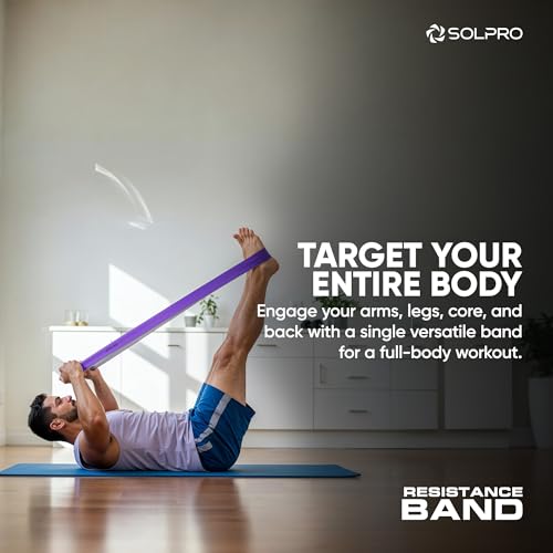 PowerFlex Max Resistance Band for Men and Women, Heavy Duty Latex Band for Strength, Stretching, Mobility, Rehabilitation, Ideal for Home Gym, Crossfit, Yoga, Full Body Workouts