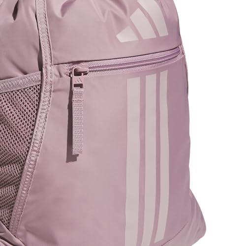 adidas Alliance Sackpack – Drawstring Backpack for Sports, Small Gym Bag - color: Magic Mauve Purple/Dual Lilac Purple/3