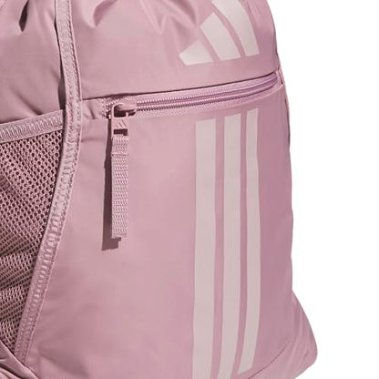adidas Alliance Sackpack – Drawstring Backpack for Sports, Small Gym Bag - color: Magic Mauve Purple/Dual Lilac Purple/3