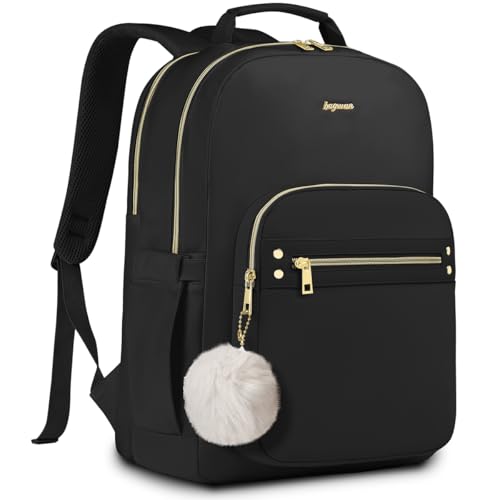 Laptop Backpack for Women Work Bag - 15.6 inch Casual Daypack Black | Business Computer Backpack, for Nurse Teacher, Waterproof Anti-theft Laptop Bag - color: 3.black, size: 15.6 Inch