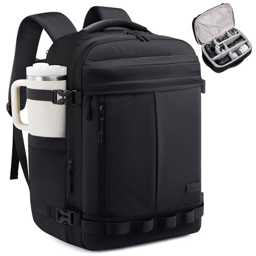 LOVEVOOK Camera Bag Backpack for Photographers, Professional DSLR, SLR & Mirrorless Camera Case, Carry On Personal Item Bags for Women Men, TSA 40L Travel Essentials Compatible with Canon/Nikon/Sony - color: Black, size: 40L Expandable Camera Bag