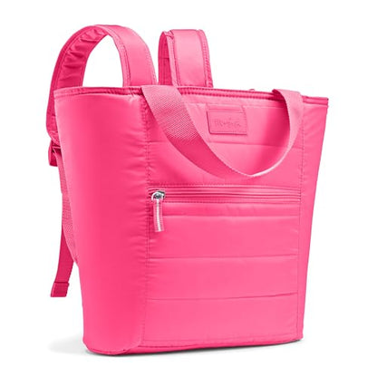 Fit & Fresh Mari Insulated Soft Backpack Cooler Tote, 12-Can Capacity - color: Hot Pink