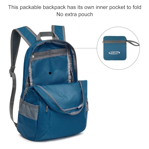 G4Free 20L Small Packable Travel Hiking Backpack for Men Women - color: Blue Update, size: 20L