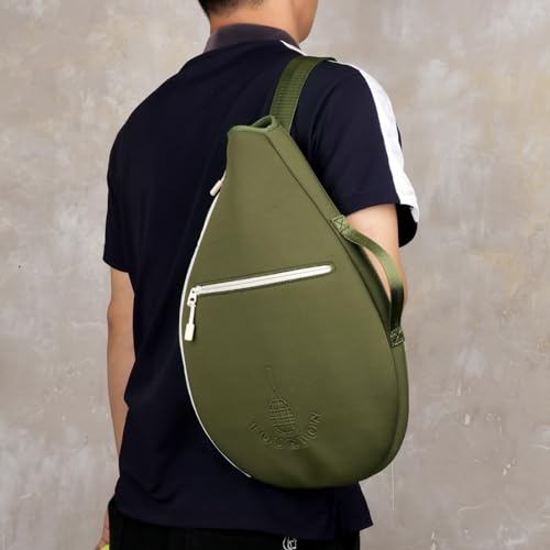 TOURBON Neoprene Padded Tennis Racket Bag Protector Cover Case with Pocket | Sports Backpack Sling Bag for Men Women