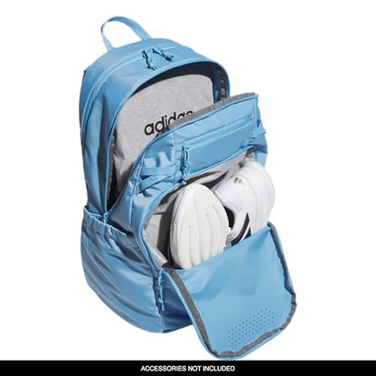 adidas Defender 5 Backpack for Sports, Gym, School and Travel, 33L, Team Light Blue/White, OSFA - color: Team Light Blue/White