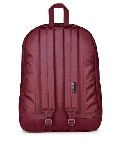 JanSport SuperBreak One Backpack - Durable, Lightweight Bag with 1 Main Compartment, Front Utility Pocket with Built-in Organizer, Premium Backpack, Cherry Lacquer - color: Cherry Lacquer
