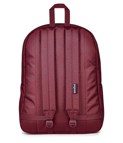 JanSport SuperBreak One Backpack - Durable, Lightweight Bag with 1 Main Compartment, Front Utility Pocket with Built-in Organizer, Premium Backpack, Cherry Lacquer - color: Cherry Lacquer