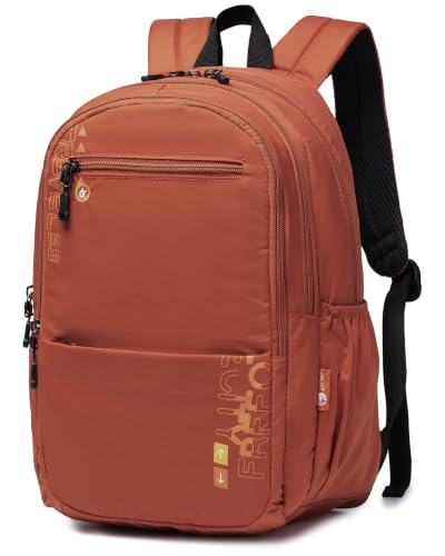 Airlines Personal Item Bag 17x10x9 Travel Backpack Carry On Flight Approved Lightweight Causal Bookbag for College (Orange) - color: Orange