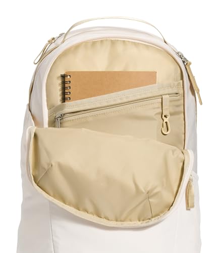 The North Face Women's Isabella 3.0 Backpack | Everyday Travel Bag with 16" Laptop Sleeve, Water-Repellent Finish, Women-Specific Fit, Gardenia White Dark Heather/Gravel-NPF, One Size - color: Gardenia White Dark Heather/Gravel-npf