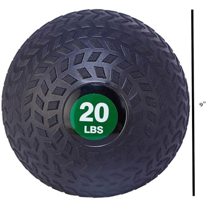 Fitvids Slam Medicine Wall Balls Workout Exercise Fitness Weighted Balls for Cross Training, Strength and Conditioning Exercises, Cardio and Core Workouts - style: 20 Pounds
