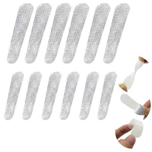Non-Slip Grip Strip Pad - 12 Pack Clear Anti-Slip Patches for Purse Strap, Backpack Strap Keeper, Shoulder Straps for Bags - Fits Leather & Nylon (6 small, 6 big)