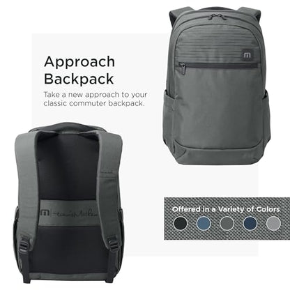 TravisMathew Approach Backpack with Laptop Sleeve, Water-Resistant Everyday Bag for Work, Travel & Hiking, Graphite - color: Graphite