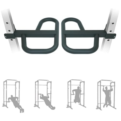 Dip Bar Attachment for 2"x2" Squat Rack, Heavy Duty Power Rack Attachment with 5/8" or 1" Hole - color: For 2" x 2" Power Rack with Multi Grips