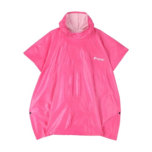 FROGG TOGGS Ultra-lite2 Waterproof, Breathable Rain Poncho, Adult and Youth Sizes - color: Pink, style: Youth