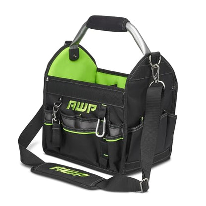 AWP Tool Bags, Premium Tool Bag, Black, Durable Tool Tote, for Professionals and Contractors - size: 12 Inch, style: Tool Tote