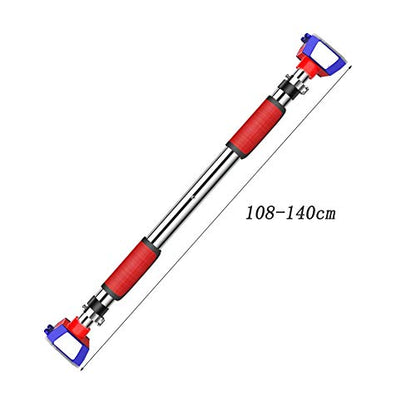 GUOYANHOME Door Frame Horizontal Bar, Wall Mount Exercise Bar Without Screw Installation, Doorway with Locking Mechanism, Workout Bar with 63-140CM Adjustable Width - size: 108-140cm