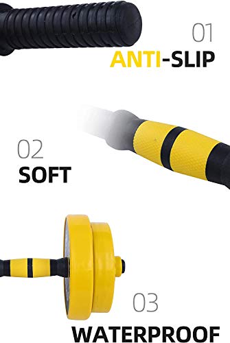 FUXION 44LB Adjustable Dumbbell Barbell Weight Pair - size: Barbell 22 LB or 11 LB Dumbbell Pair