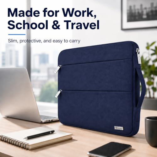 Voova 15.6-16 Inch Laptop Sleeve, Laptop Case, MacBook Case, Blue - color: Blue, size: 15.6-16 Inch