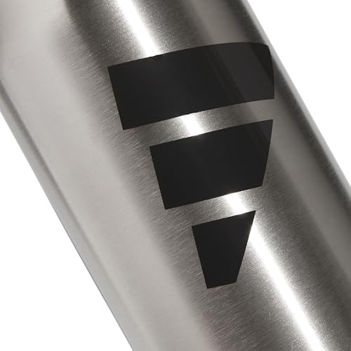 adidas Metal Water Bottle 1L - color: Stainless Steel/Black/L