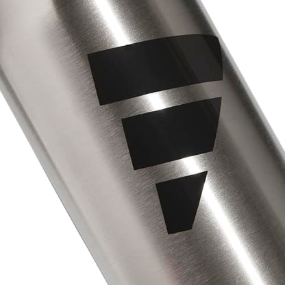 adidas Metal Water Bottle 1L - color: Stainless Steel/Black/L