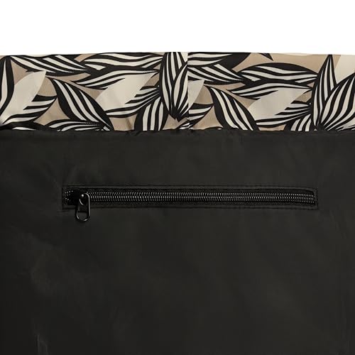 VOORAY 23L Flex Cinch Drawstring Backpack, Textured Leaves – Lightweight Travel Bag, Sports Gym Backpack for Women & Men, Weekender Bag - color: Textured Leaves
