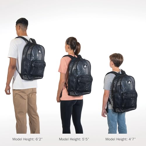 adidas Hermosa Mesh See-Through Backpack – Festival Concert Stadium Beach Bag, 29L, Bliss Pink/2, OSFA - color: Bliss Pink/2