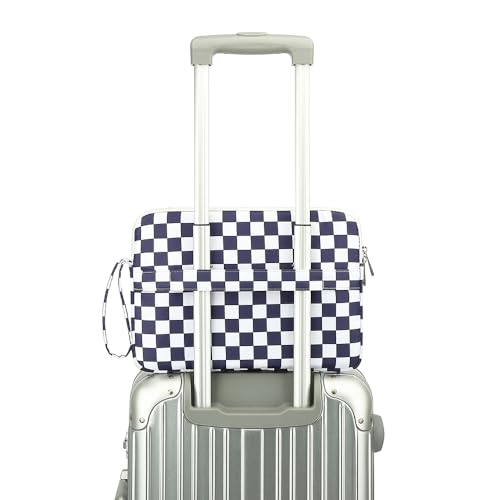 Canvaslife 13.3-Inch Laptop Case, Shockproof, Waterproof and Protective Travel Sleeve for MacBook Air, MacBook Pro, HP, Lenovo, Dell Inspiron 13-13.3-Inch Notebooks (Deep Blue Checker) - color: Deep Blue Checker, size: 13 inch/13.3 inch