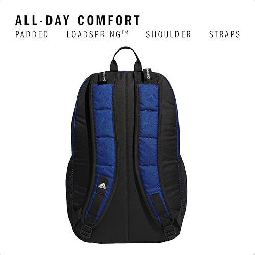adidas Excel 7 School Backpack for Laptop, Gym and Travel, 34L, Bold Twill Bright Royal- Legend Ink/Black/Silver Metallic/7, OSFA - color: Bold Twill Bright Royal- Legend Ink/Black/Silver Metallic/7, size: One Size