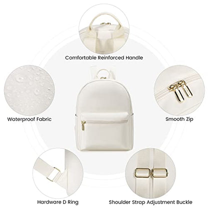 LOVEVOOK Backpack for Women Light Weight Waterproof Backpack Purses Daily Backpack… | Light Weight - color: Beige